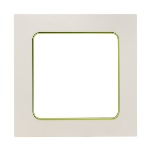 Стокгольм Рамка 1-местная белая с линией цвета зеленый PROxima | код  EXM-G-302-20 | EKF